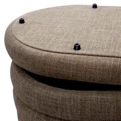 Demi Storage Bench Ottoman - Chocolate