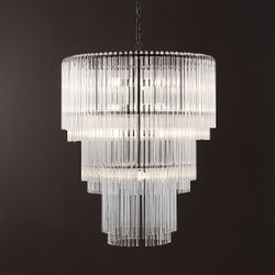 Zara Pendant - 3 Tier Black