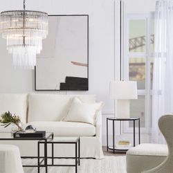 Zara Pendant - 3 Tier Black
