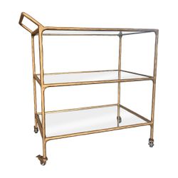 Heston Glass Bar Cart