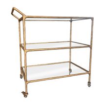 Heston Glass Bar Cart