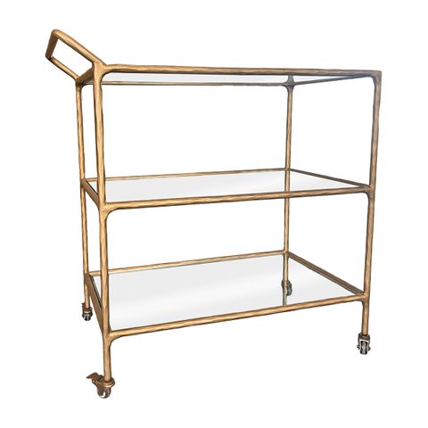 Heston Glass Bar Cart