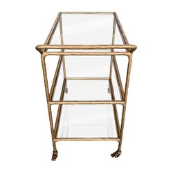 Heston Glass Bar Cart