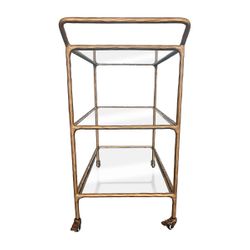 Heston Glass Bar Cart