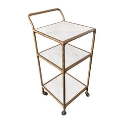 Heston Marble Square Bar Cart