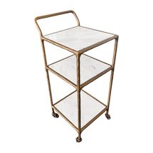 Heston Marble Square Bar Cart