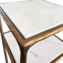 Heston Marble Square Bar Cart