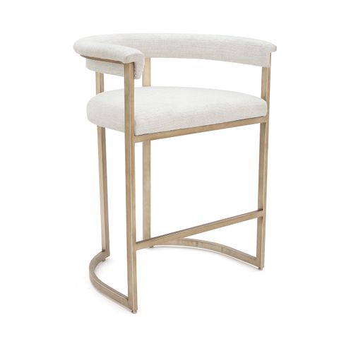 Dino Kitchen Stool - Natural Linen - OUTLET NSW