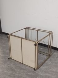 Wentworth Rectangle Bar Cart - Antique Gold - OUTLET NSW