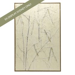 Bamboo Garden Series I Oil On Canvas Painting - OUTLET NSW