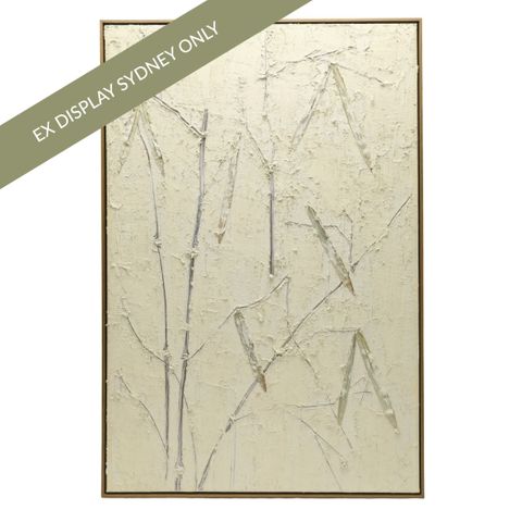 Bamboo Garden Series I Oil On Canvas Painting - OUTLET NSW