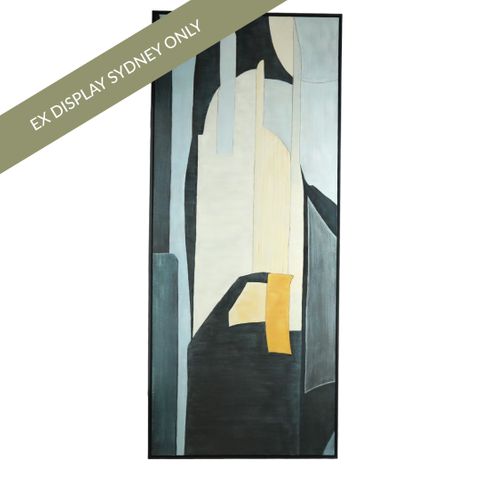 Caves Oil On Canvas Painting - OUTLET NSW