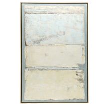 Blue Lines Oil On Canvas Painting - OUTLET NSW
