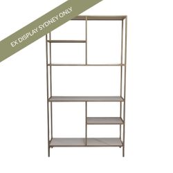 Lola Shelving Unit - Antique Gold - OUTLET NSW