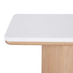 Barlow Marble Console Table - Oak - OUTLET NSW