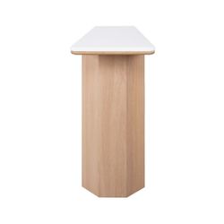 Barlow Marble Console Table - Oak - OUTLET NSW