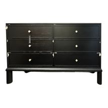Jill 6 Drawer Chest - Black - OUTLET NSW