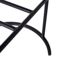 Blackley Black Iron Bar Stool - Natural Linen