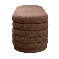 Demi Storage Bench Ottoman - Chocolate