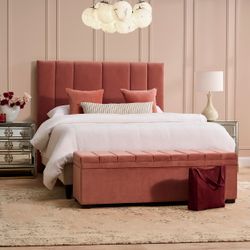 Soho Queen Bedhead - Dusty Rose Velvet