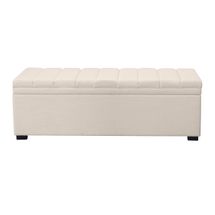 Soho Storage Bench Ottoman - Ivory