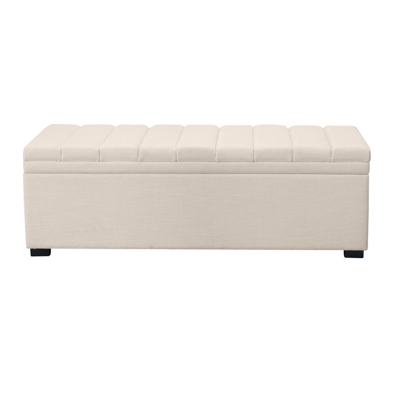 Soho Storage Bench Ottoman - Ivory