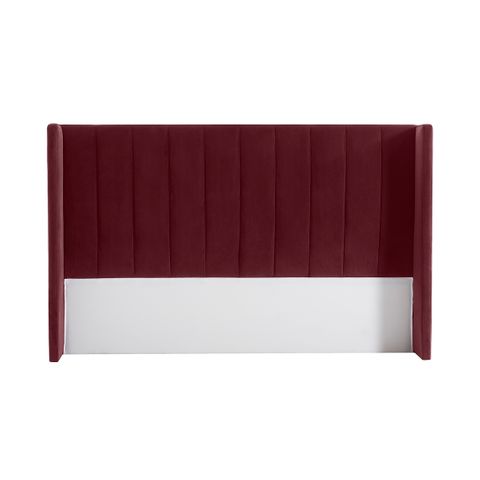 Central Park King Bedhead - Wine Velvet