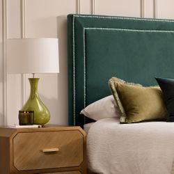 Manhattan King Bedhead - Teal Velvet