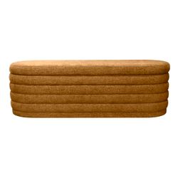 Demi Storage Bench Ottoman - Mustard
