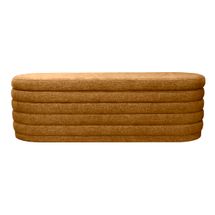 Demi Storage Bench Ottoman - Mustard