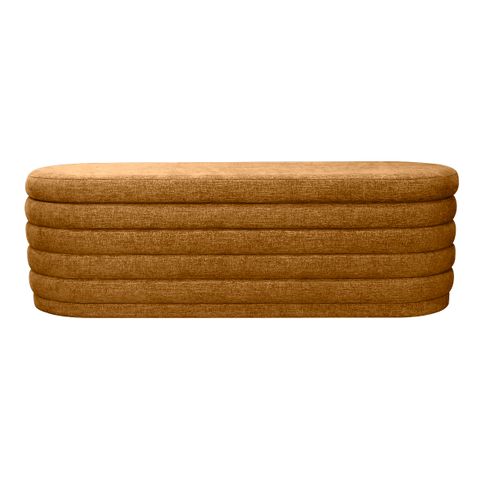Demi Storage Bench Ottoman - Mustard