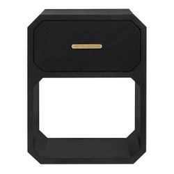 Anderson Bedside Table - Small Black