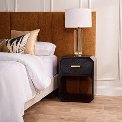 Anderson Bedside Table - Small Black