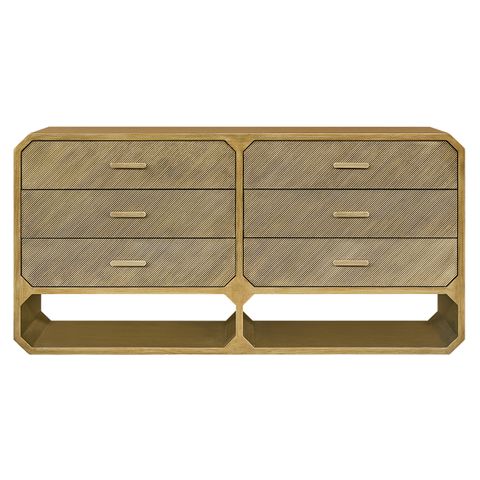 Anderson 6 Drawer Chest - Antique Gold