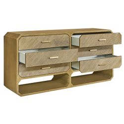 Anderson 6 Drawer Chest - Antique Gold