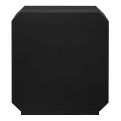 Anderson 2 Drawer Bedside Table - Black