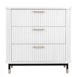 Sophia 3 Drawer Chest - White