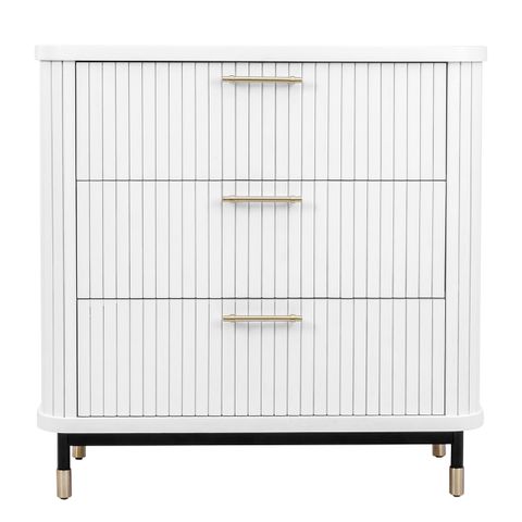 Sophia 3 Drawer Chest - White
