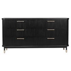 Sophia 6 Drawer Chest - Black