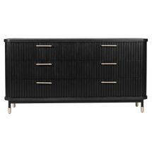 Sophia 6 Drawer Chest - Black