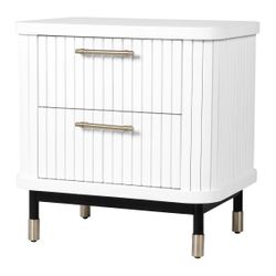 Sophia Bedside Table - White