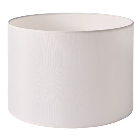 Abbey Table Drum Shade - White
