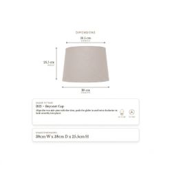Langley Table Tapered Shade - Grey