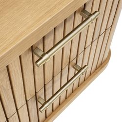 Sophia Oak Bedside Table - Natural