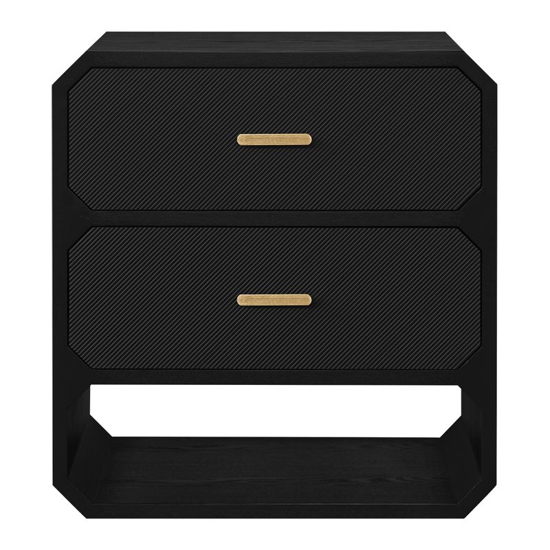 Anderson 2 Drawer Chest - Black