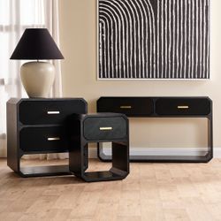 Anderson 2 Drawer Chest - Black