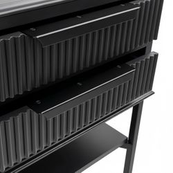 Aimee Bedside Table - Small All Black