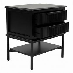 Aimee Bedside Table - Small All Black