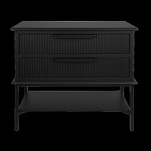Aimee Bedside Table - Large All Black