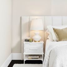 Aimee Bedside Table - Small All White